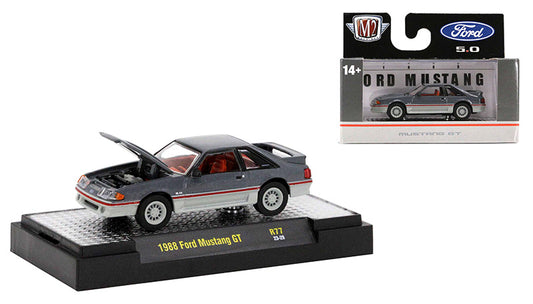 M2 Machines Auto-Thentics Release 77 1988 Ford Mustang GT Grey 1:64