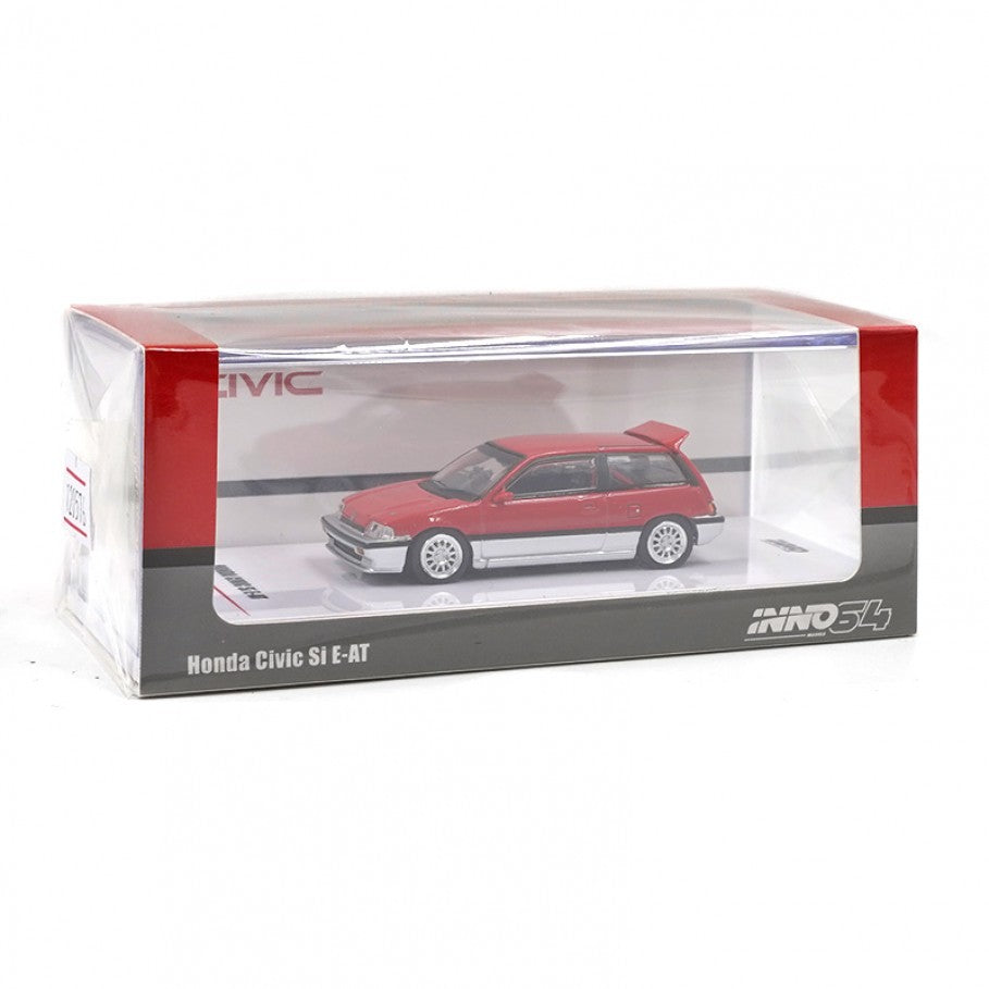 Inno64 Honda Civic Si E AT Red Silver 1:64