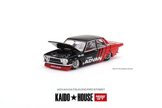 Mini GT Kaido House 032 Datsun 510 Pro Street ADVAN 1:64