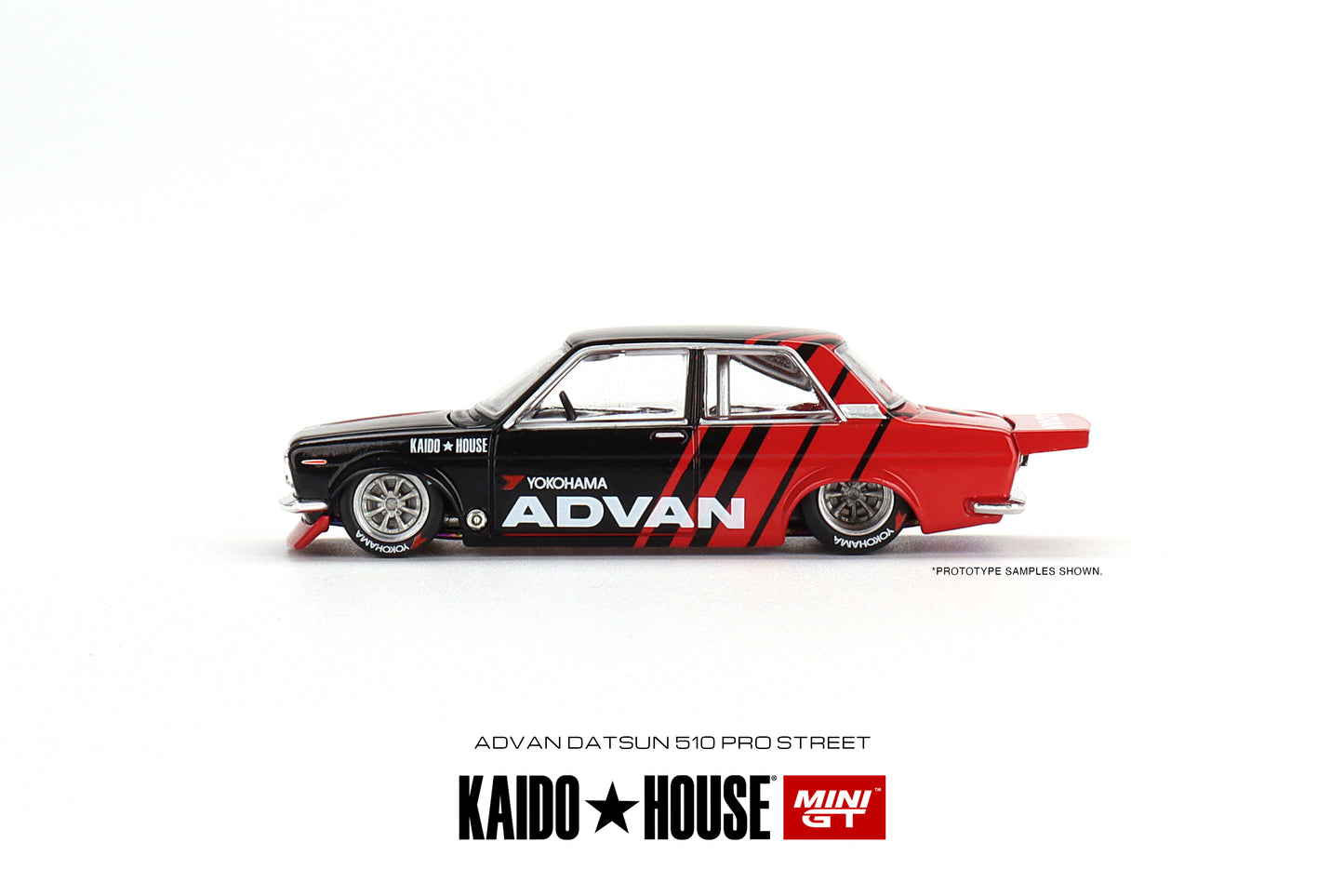 Mini GT Kaido House 032 Datsun 510 Pro Street ADVAN 1:64