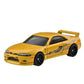 Hot Wheels Retro Entertainment Fast & Furious 2022 Nissan Skyline GTR BCNR33 Yellow 1:64