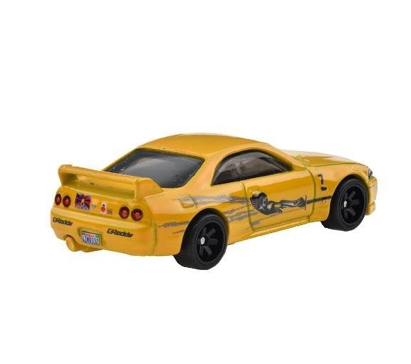 Hot Wheels Retro Entertainment Fast & Furious 2022 Nissan Skyline GTR BCNR33 Yellow 1:64