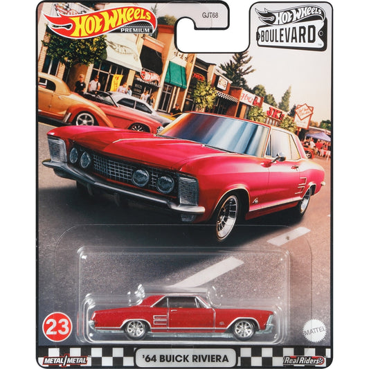 Hot Wheels Boulevard 64 Buick Riviera Burgundy 1:64