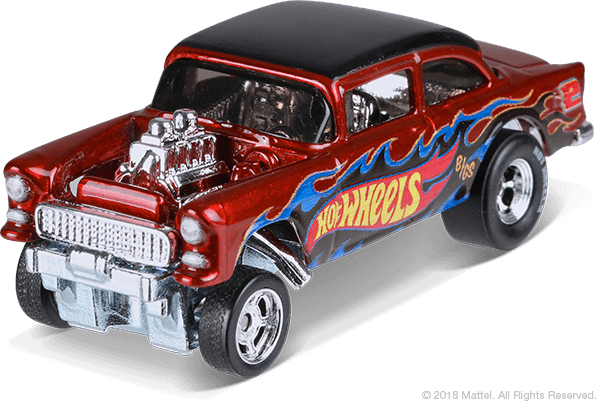 BAD PROTECTOR Hot Wheels Mail in 55 Chevy Bel Air Gasser 1:64
