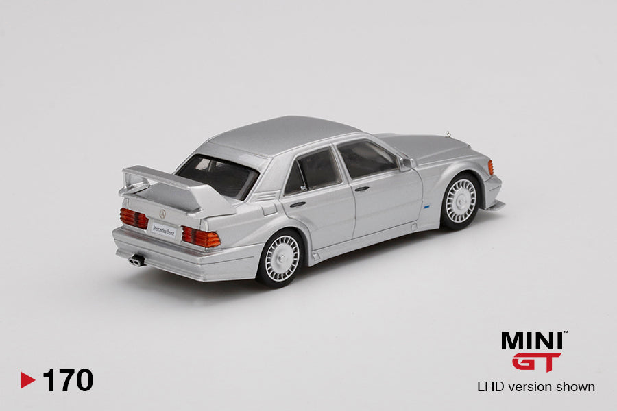 Mini GT Mijo Exclusive 170 Mercedes Benz 190E Evolution II Silver 1:64