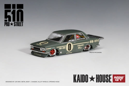 Mini GT X Kaido House 001 Datsun 510 Pro Street OG Green 1:64