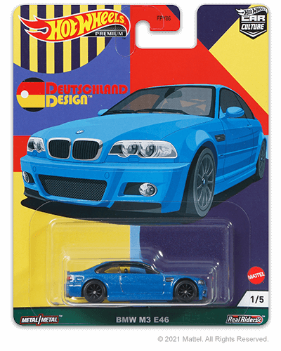Hot Wheels Deutschland Design BMW M3 E46 Blue 1:64
