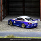 Tarmac Porsche Old & New 997 White Blue 1:64