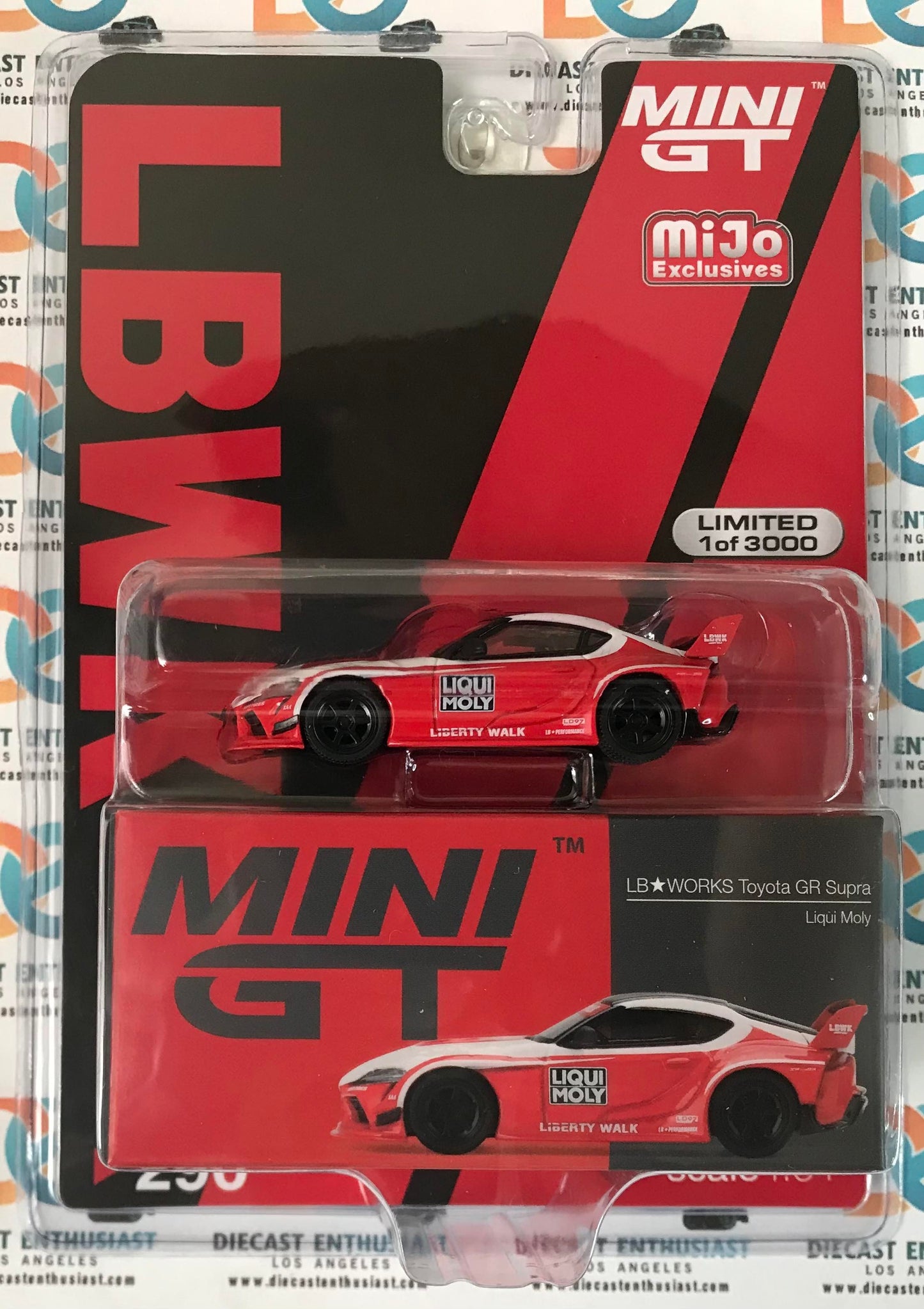 Mini GT Mijo Exclusives 290 LB WORKS Toyota GR Supra Liqui Moly 1:64