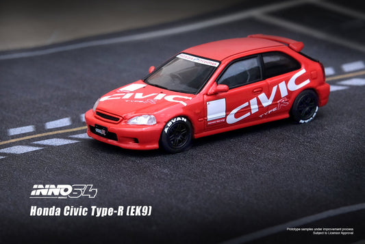 Inno64 Honda Civic Type R (EK9) Red 1:64