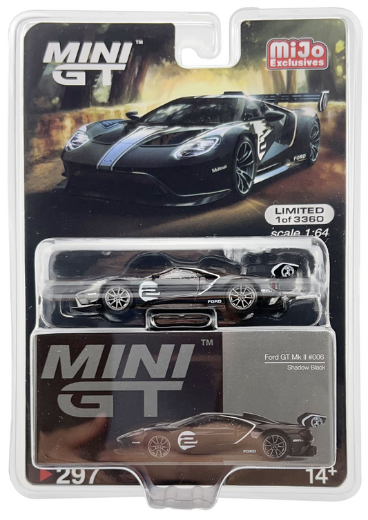 Mini GT Mijo Exclusives 297 Ford GT Mk II #006 Shadow Black 1:64