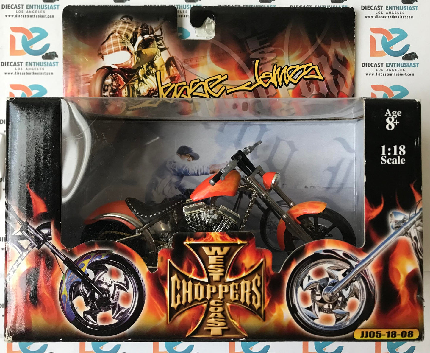 Funline Westcoast Choppers Jesse James Diablo Soft Tail Orange 1:18