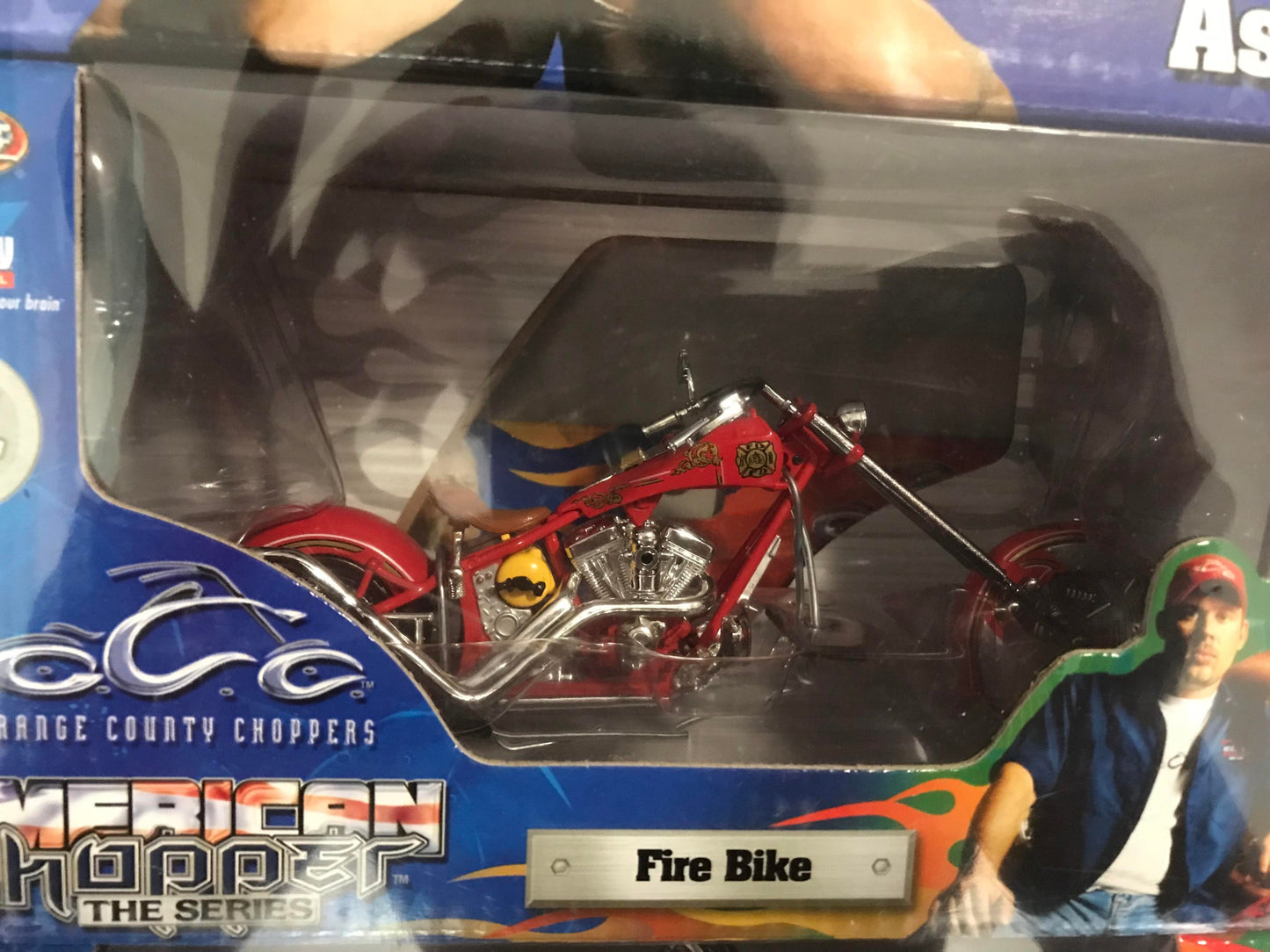 Joy Ride OCC Orange County Choppers Fire Bike Comanche Custom Rigid #2 T Rex Softail #1 1:18