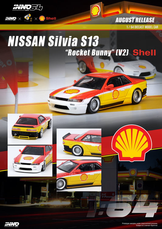 Inno64 Nissan Silvia S13 Rocket Bunny V2 Shell 1:64