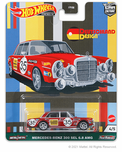 Hot Wheels Deutschland Design Mercedes Benz 300 SEL 1:64