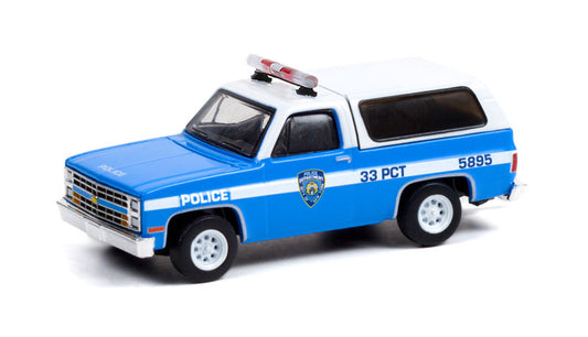 Greenlight NYPD 1985 Chevrolet K5 Blazer Police Car 1:64