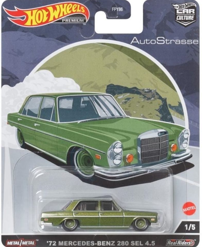 Hot Wheels Auto Strasse 72 Mercedes Benz 280 SEL 4.5 1:64