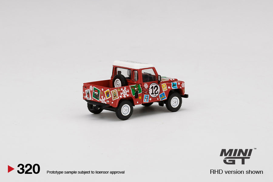 Mini GT Christmas 2021 Edition Land Rover Defender 90 Pickup 1:64