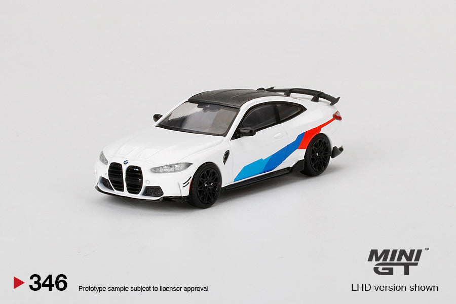 Mini GT Mijo Exclusives 346 BMW M4 M Performance (G82) Alpine White 1:64