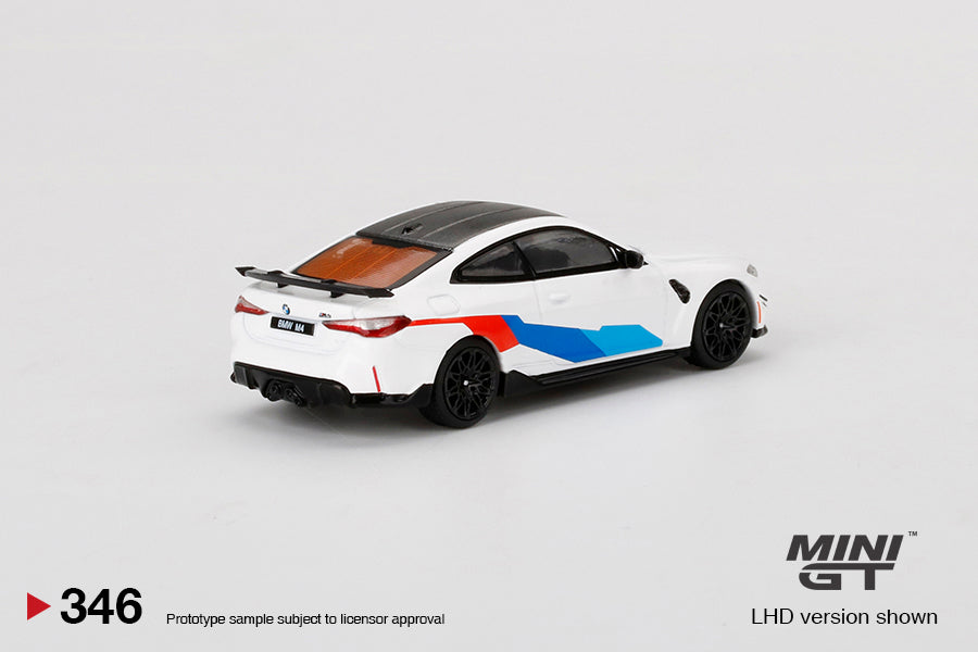 Mini GT Mijo Exclusives 346 BMW M4 M Performance (G82) Alpine White 1:64