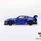 Mini GT Mijo Exclusives 34 Libertywalk Nissan GTR Candy Blue 1:64