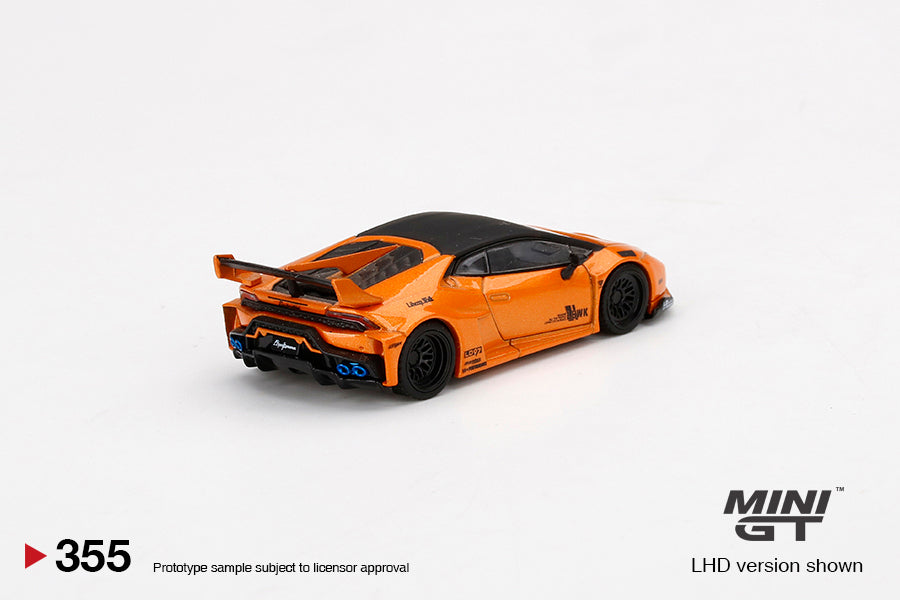 Mini GT Box Version 355 LB WORKS Lamborghini Huracan GT Arancio Borealis 1:64