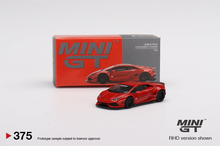Mini GT Mijo Exclusives 375 LB WORKS Lamborghini Huracan Red 1:64