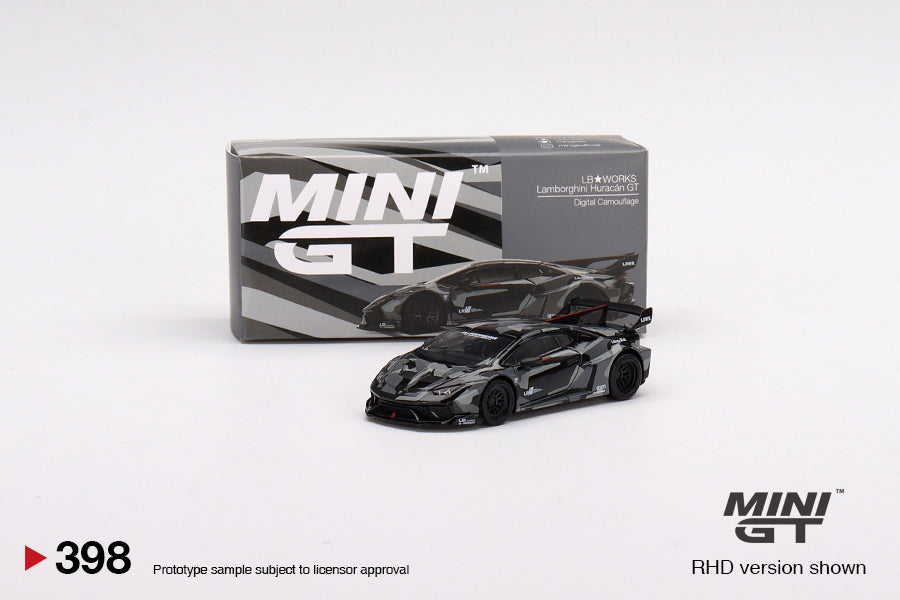 Mini GT Box Asian Release 398 LB WORKS Lamborghini Huracan GT Digital ...