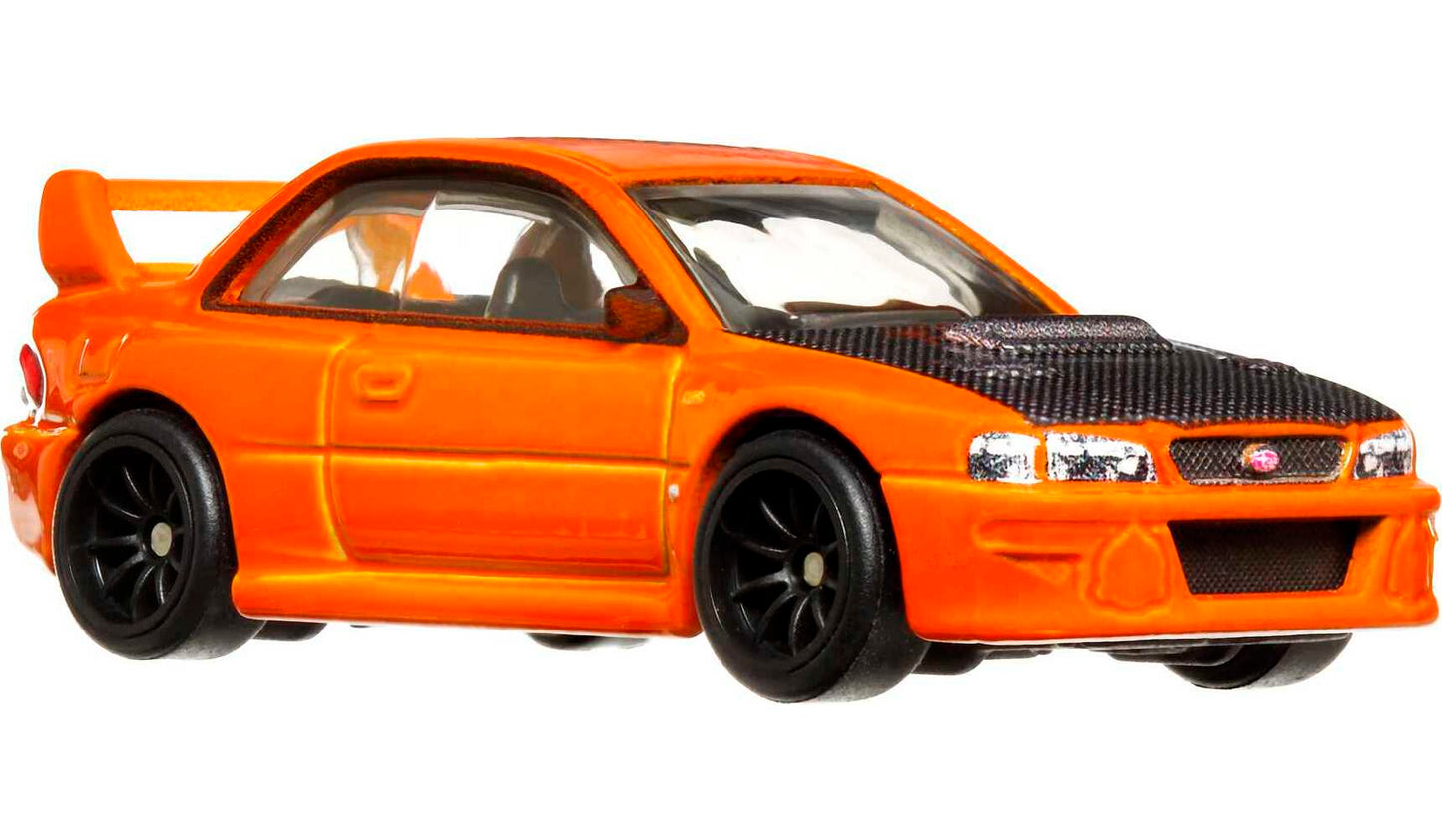 Hot Wheels Ronin Run 98 Subaru Impreza 22B-STi Version Orange 1:64