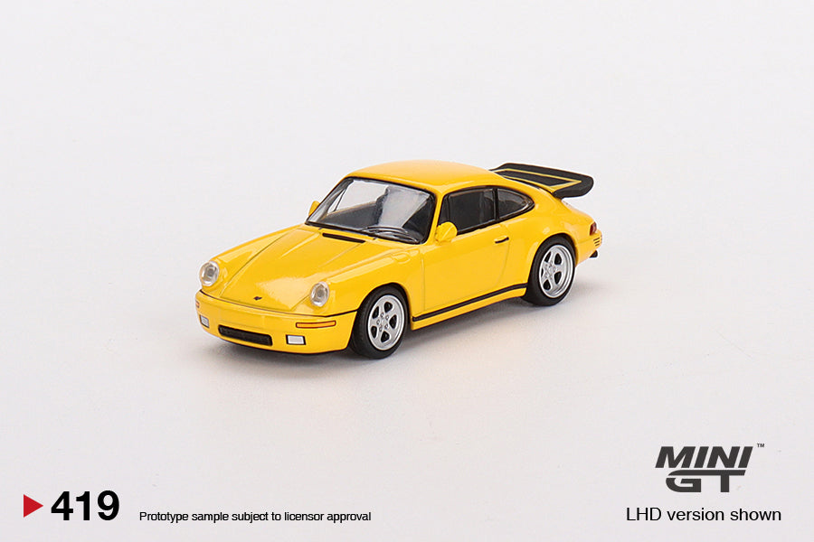 Mini GT Box Version 419 RUF CTR 1987 Blossom Yellow 1:64