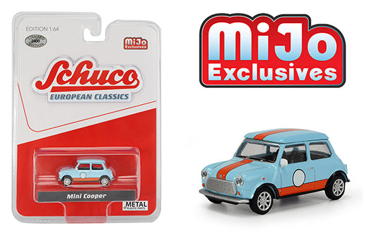 Schuco Mijo Exclusives Mini Cooper Gulf Color 1:64