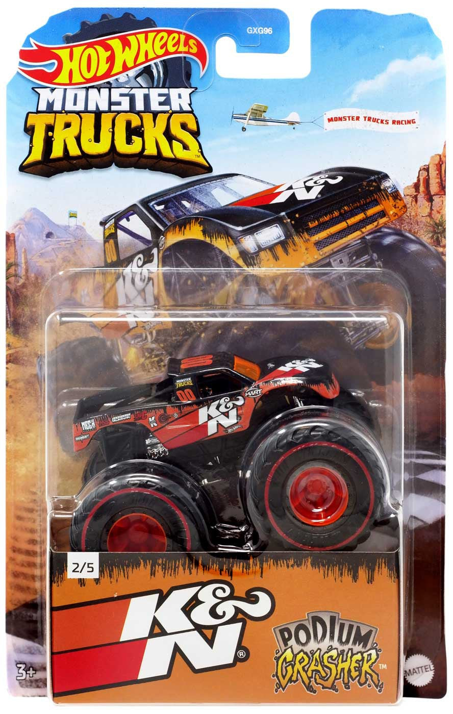 Hot Wheels Monster Trucks Podium Crasher K&N