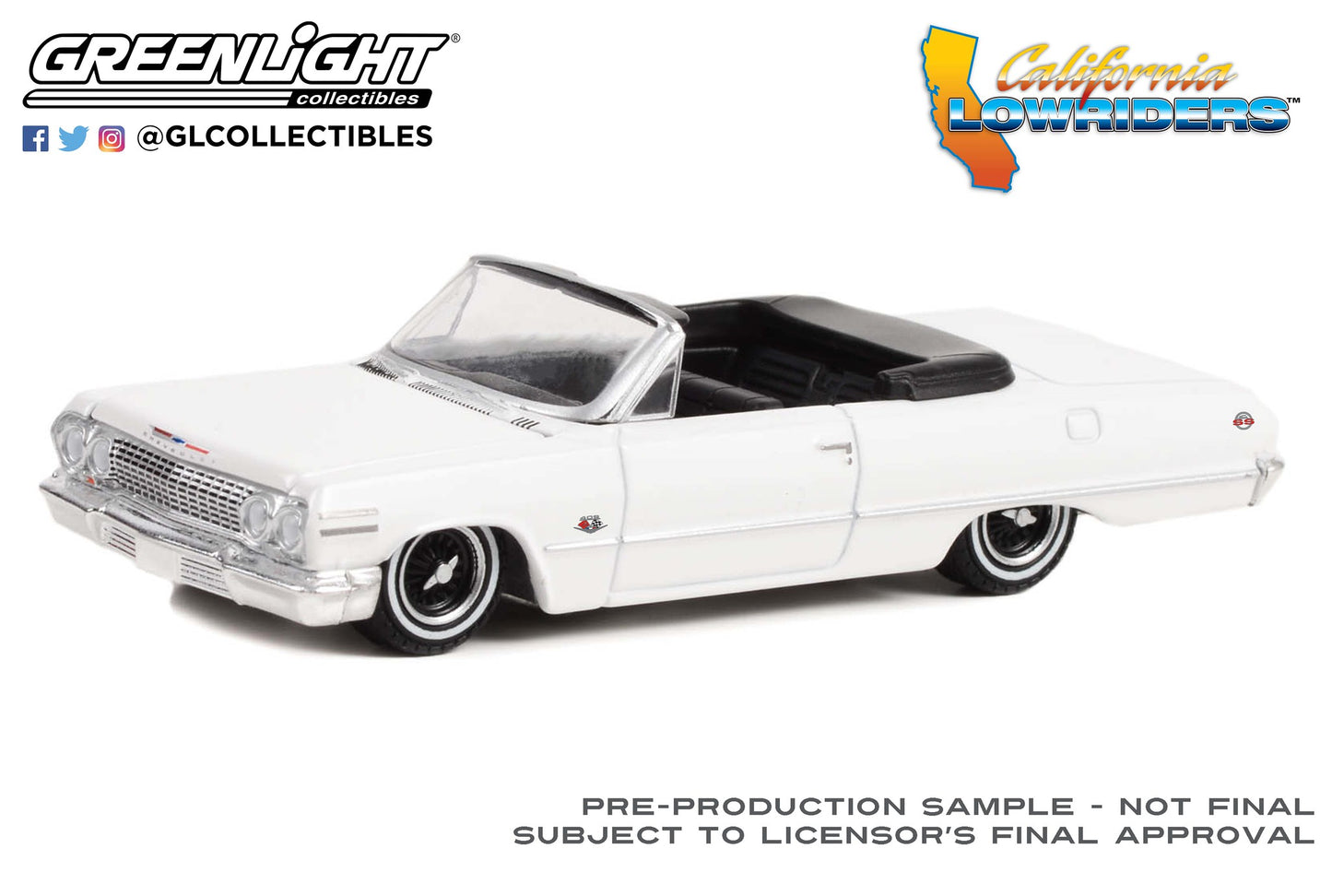 Greenlight California Lowriders Series 2 1963 Chevrolet Impala SS White 1:64