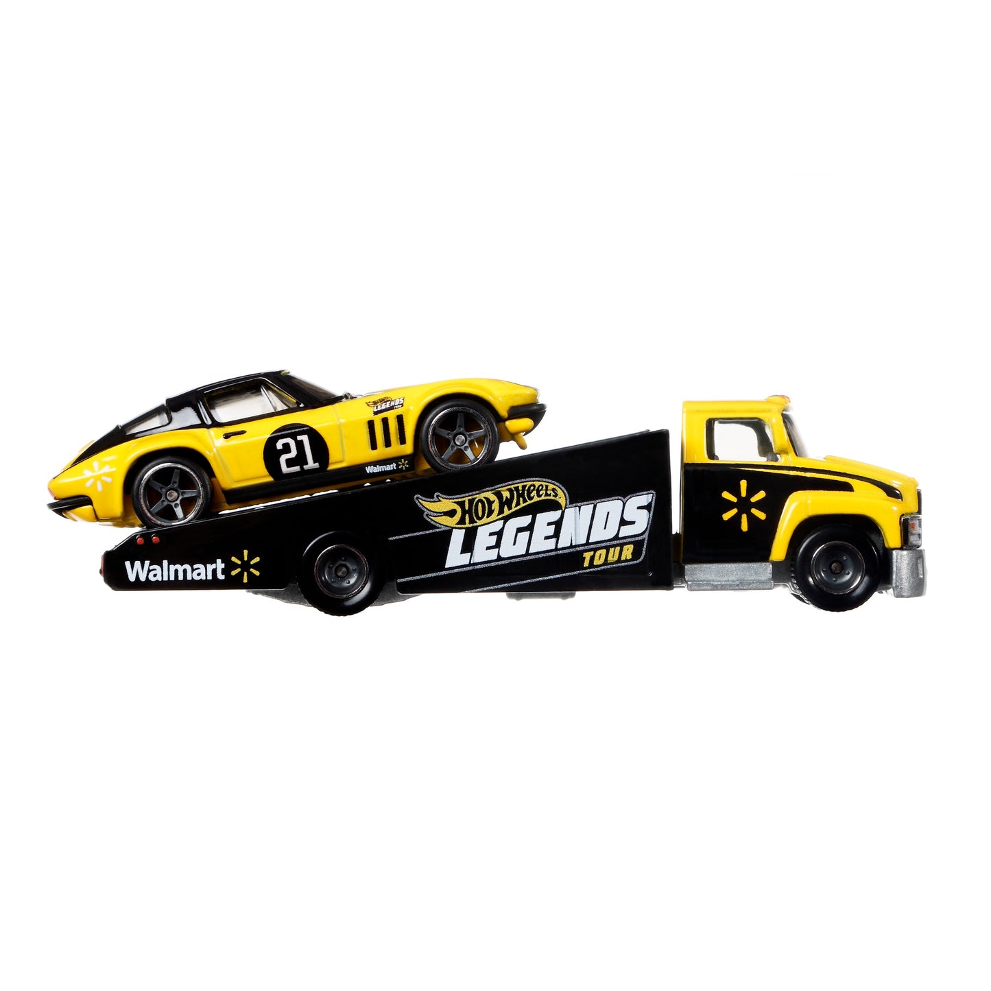 Hot Wheels Legends Tour Walmart Exclusives Team Transport Corvette Stingray Coupe & Carry On 1:64