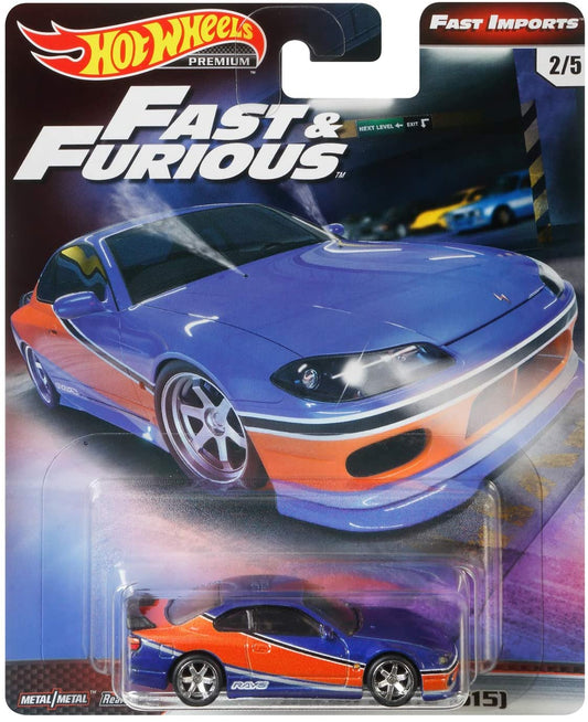 Hot Wheels Fast & Furious Fast Imports Nissan Silvia S15 with Sterling Protector Case 1:64