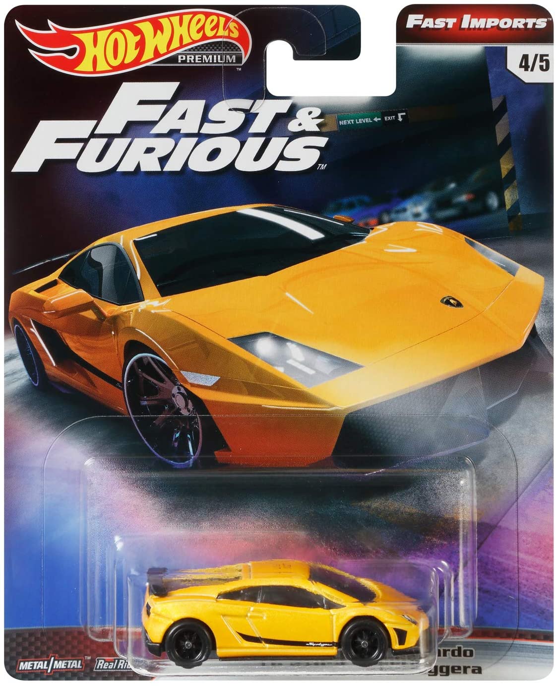 Hot Wheels Fast & Furious Fast Imports Lamborghini Gallardo LP 570-4 Superleggera Yellow 1:64