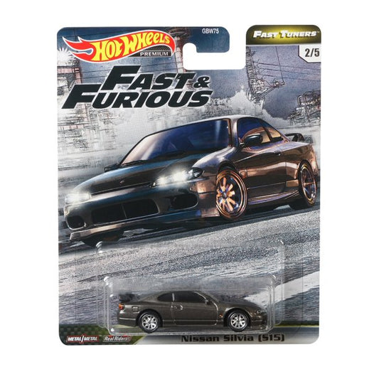 Hot Wheels Fast & Furious Fast Tuners Nissan Silvia S15 with Sterling Protector Case 1:64