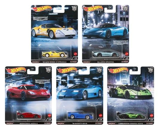 Hot Wheels Exotic Envy 2022 Set of 5 1:64