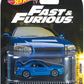 Hot Wheels Retro Fast & Furious Nissan Skyline GTR R32 Blue with Sterling Protector Case 1:64