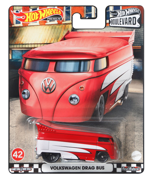 Hot Wheels Boulevard Volkswagen Drag Bus Red 1:64