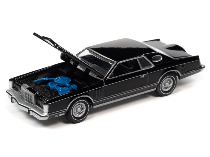 Auto World Luxury Cruiseres 1977 Lincoln Continental Coupe Mark V Black 1:64