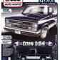 Auto World Muscle Trucks 1985 Chevy Silverado 10 Fleetside Dark Blue Poly White 1:64