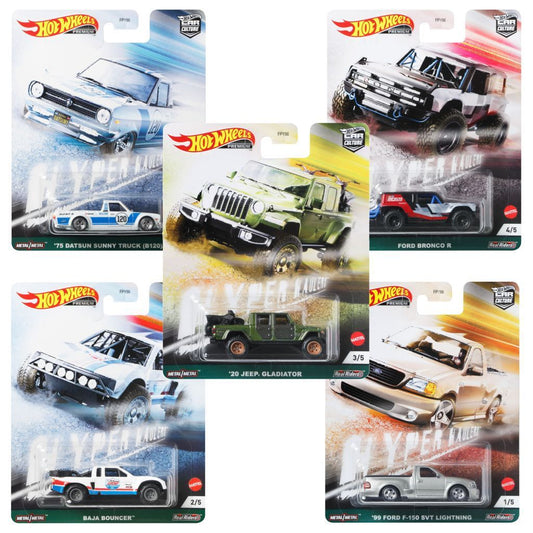 Hot Wheels Premium Hyper Haulers Set Of 5 1:64