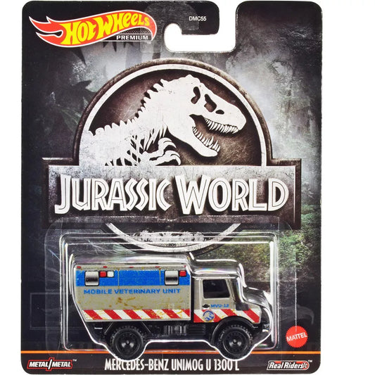 Hot Wheels Jurassic World Mercedes Benz Unimog U 1300 L Grey 1:64