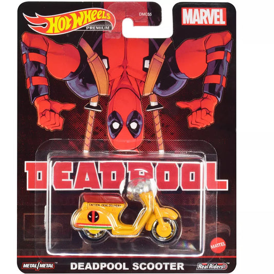 Hot Wheels Deadpool Scooter Yellow 1:64