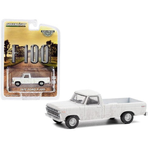 Greenlight 1973 Ford F 100 White Dirty 1:64