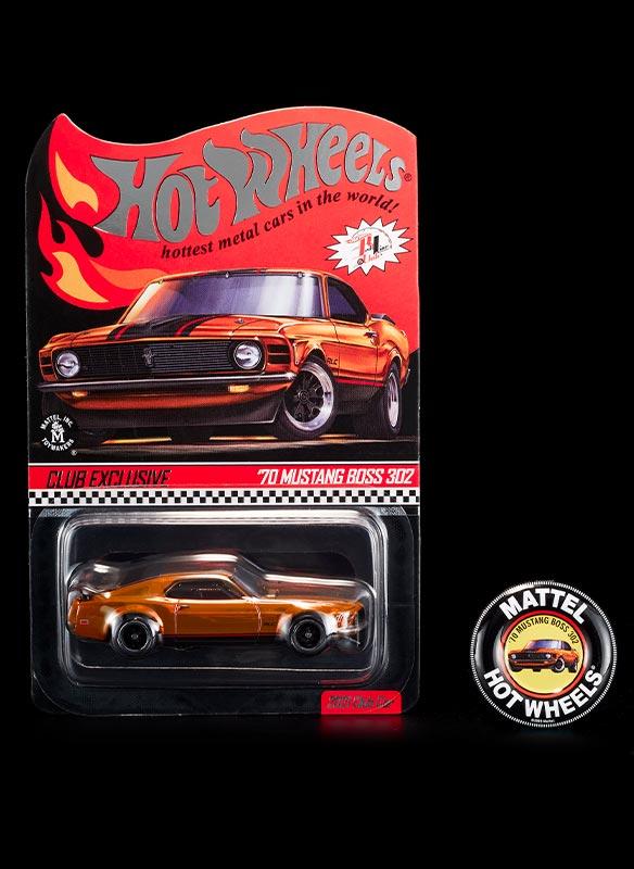 Hot Wheels RLC 2021 70 Mustang Boss 302 Orange Metallic 1:64