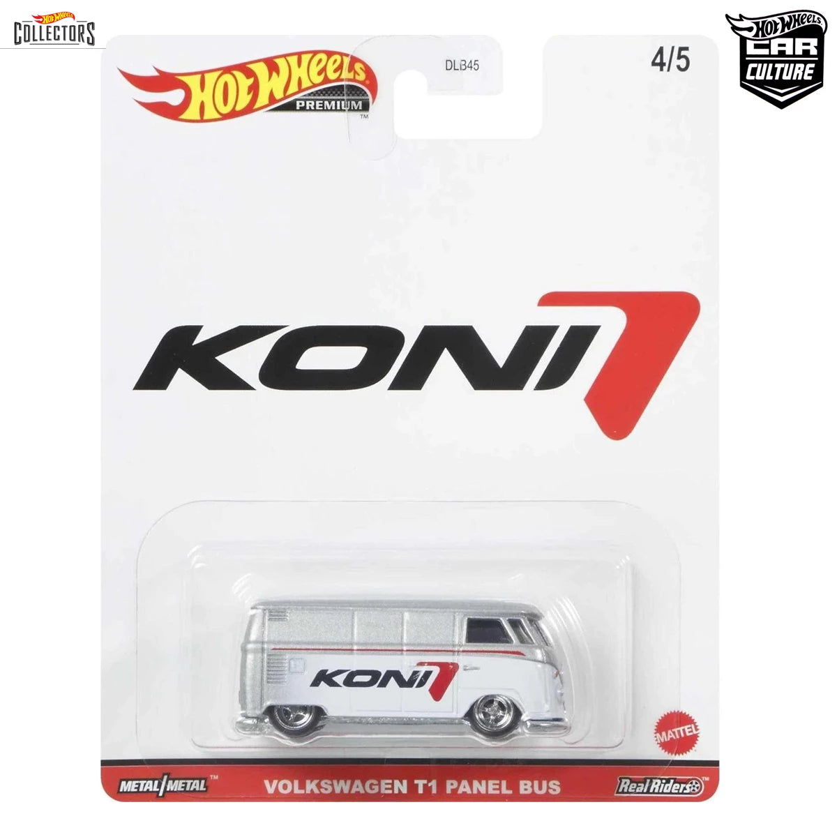 Hot Wheels Koni Volkswagen T1 Panel Bus with Sterling Protector Case 1:64