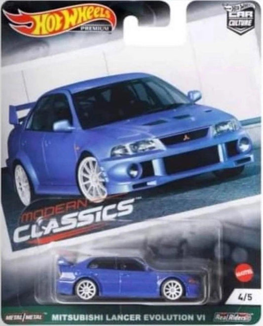 Hot Wheels Modern Classics 2021 Mitsubishi Lancer Evolution VI Blue 1:64