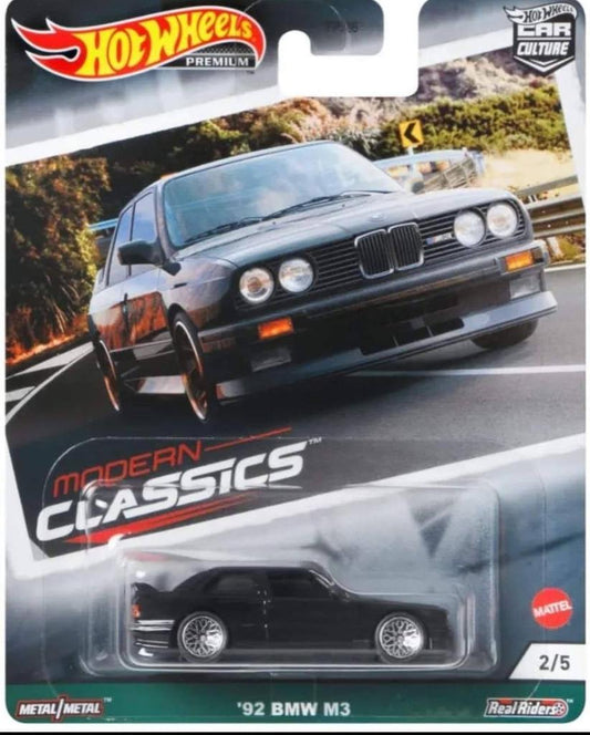 Hot Wheels Modern Classics 2021 92 BMW M3 Black 1:64